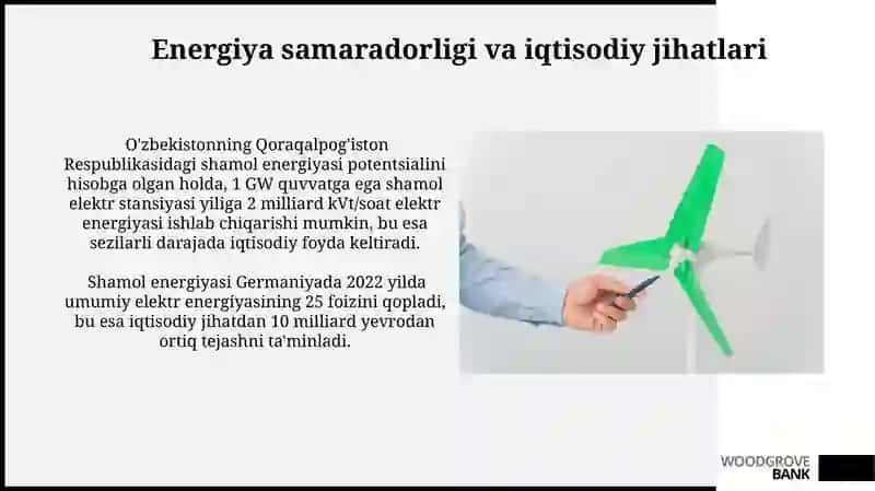 Shamol energiyasidan amaliy maqsadlarda foydalanish 4