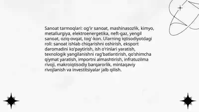 Milliy iqtisodiyotda tarmoqlar tizimi 4
