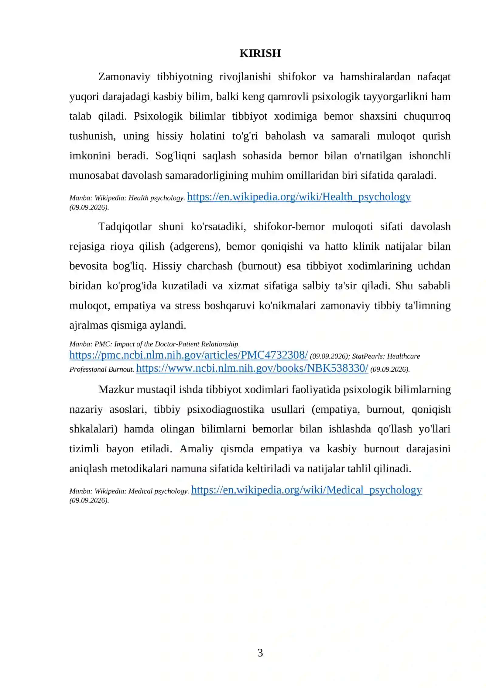 Tibbiyot Xodimlari Faoliyatida Psixologik Bilimlar 4