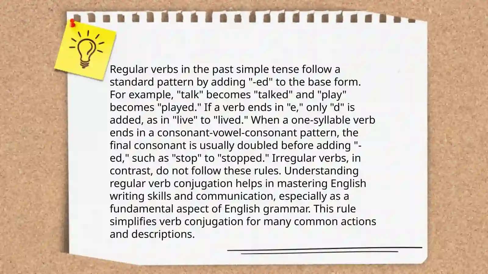 Formation of Past Simple Tense 4