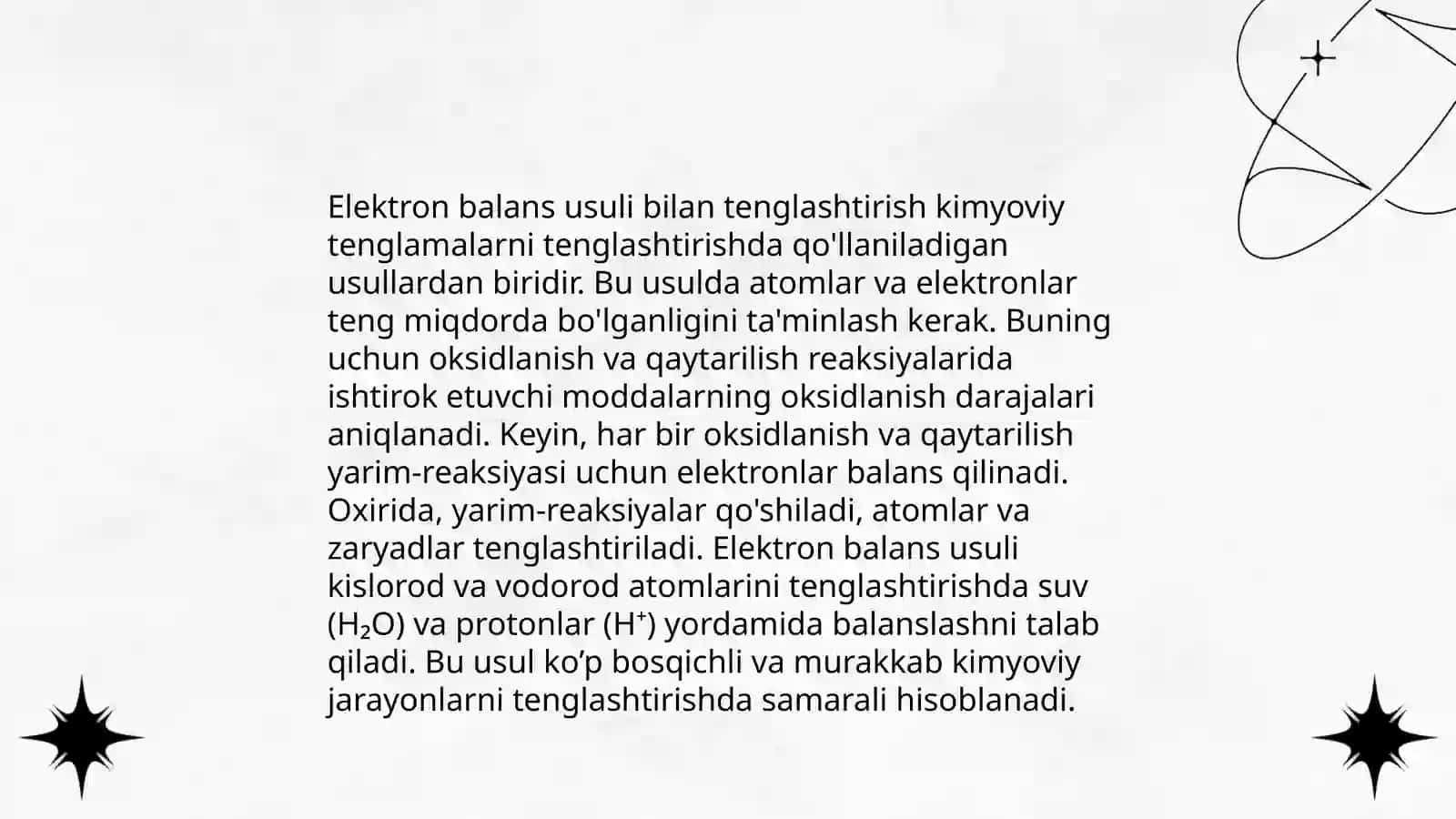 Oksidlanish-qaytarilish reaktsiyalarini tuzish va tenglashtirish 4
