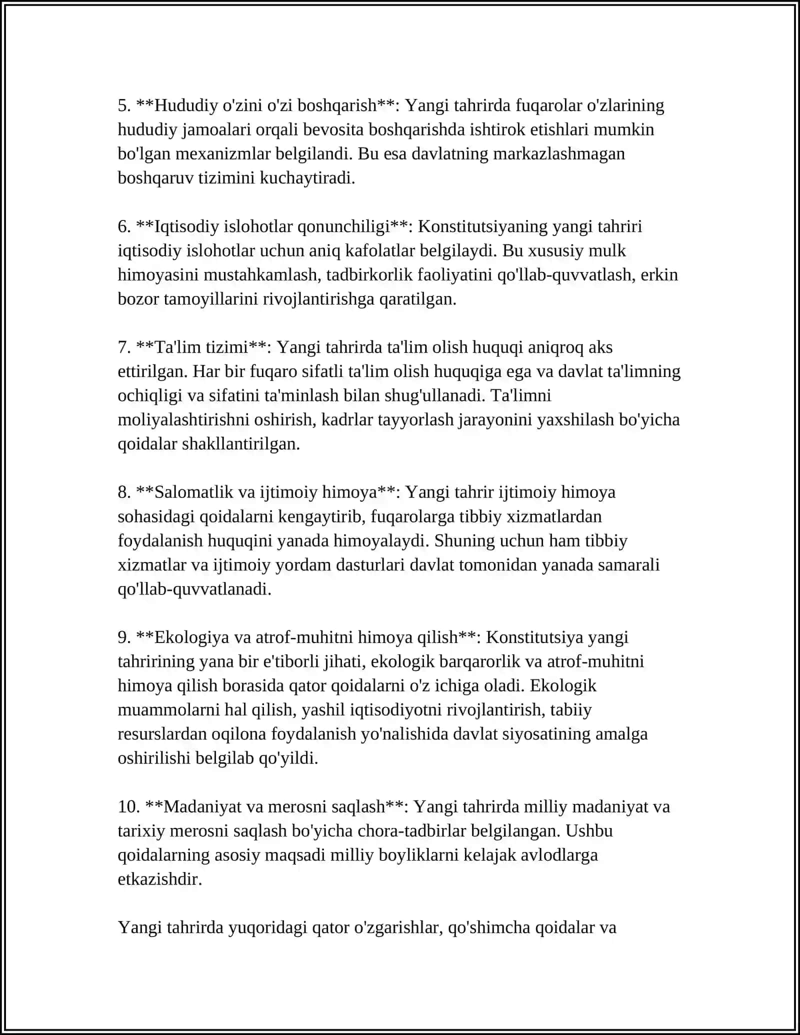 O'ZBEKISTON RESPUBLIKASI KONSTITUTSIYASINING YANGI TAHRIRDAGI QABUL QILINISHI 4