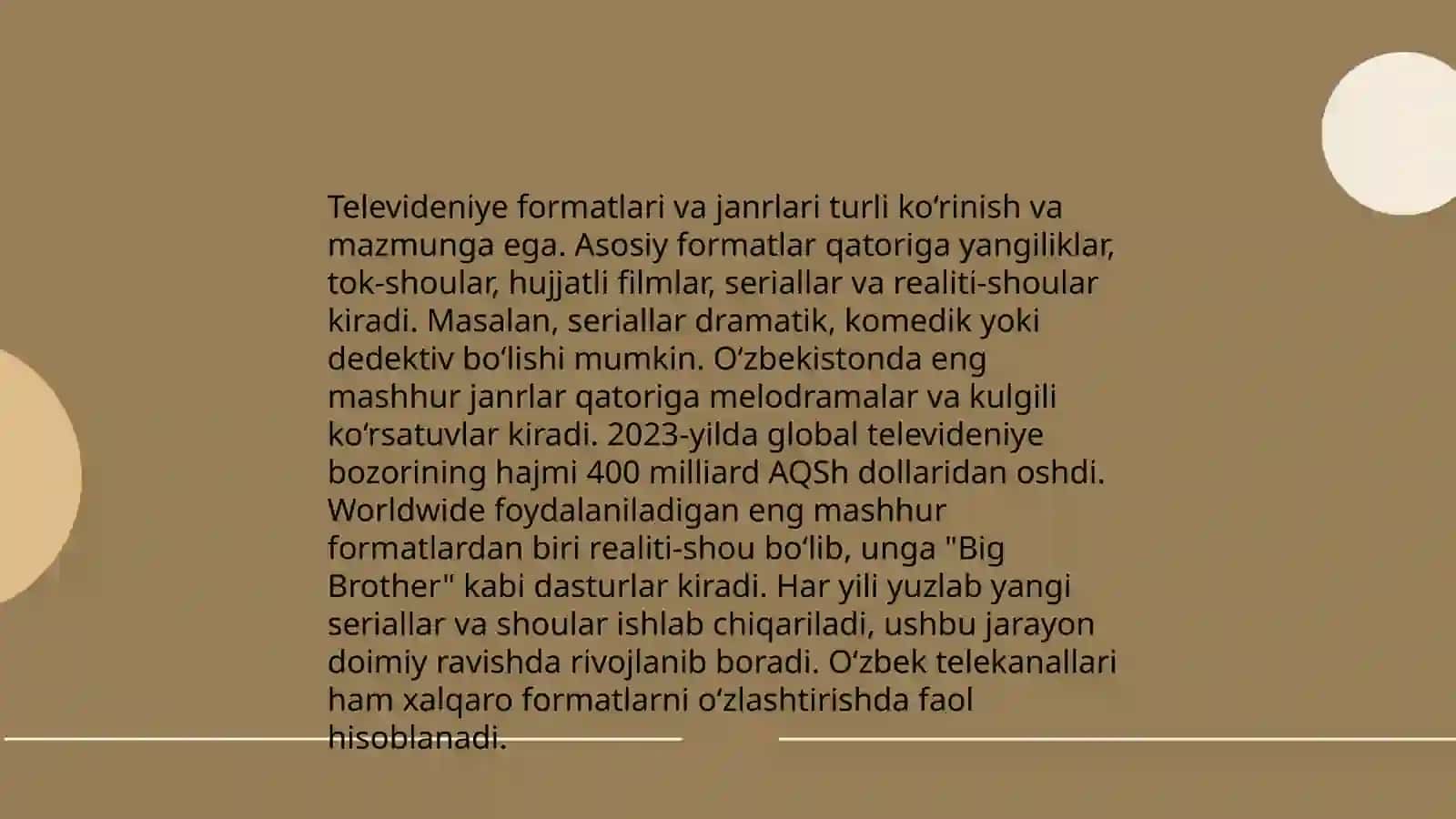 Televideniye-ko'ngilochar sanoat sifatida 4