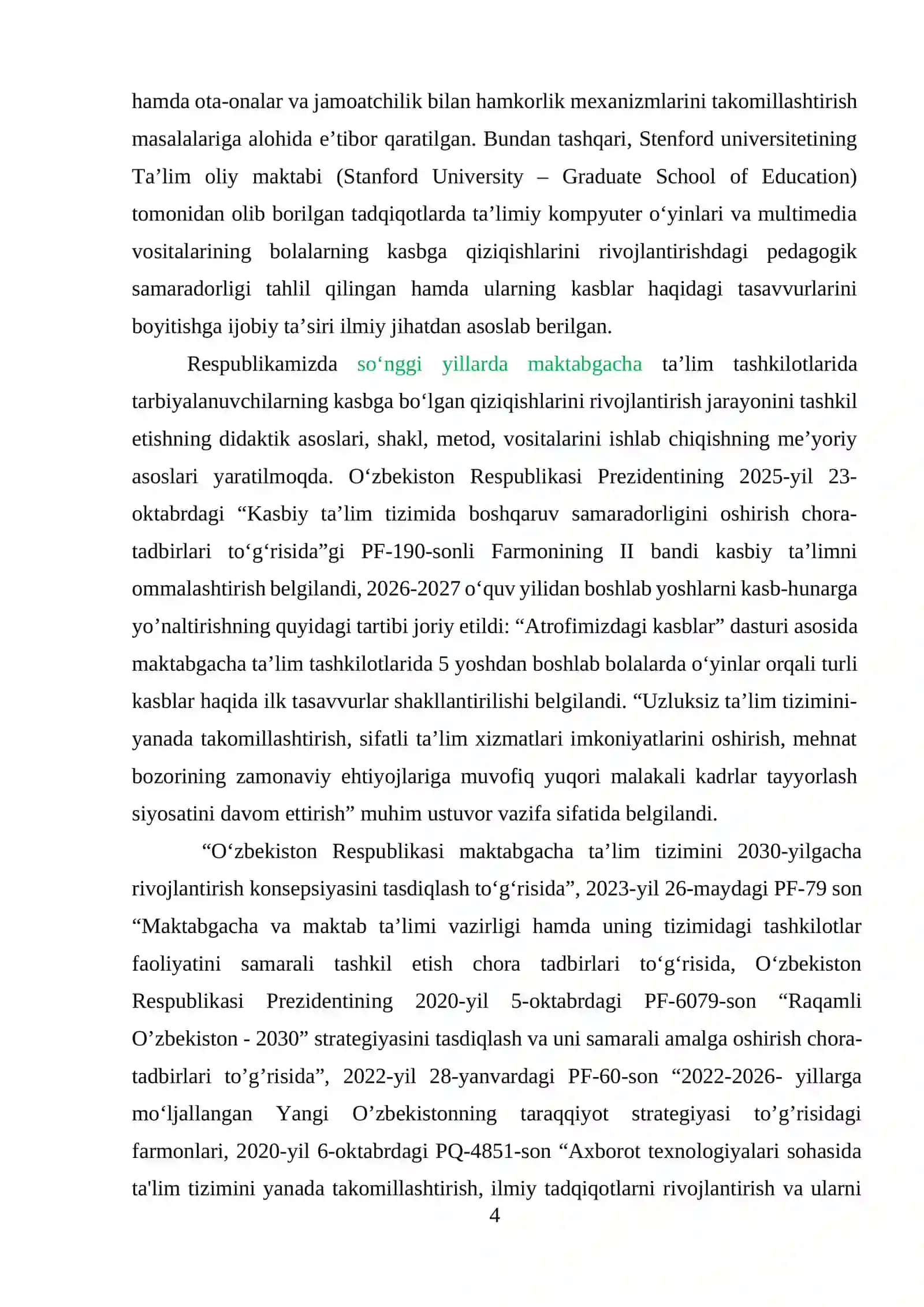 RAQAMLI TEXNOLOGIYALAR ORQALI MAKTABGACHA KATTA YOSHDAGI BOLALARNING KASBGA QIZIQISHLARINI RIVOJLANTIRISH 4