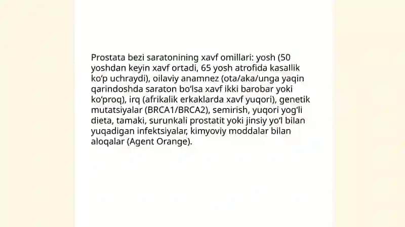 Prostata bezi saratoni 4