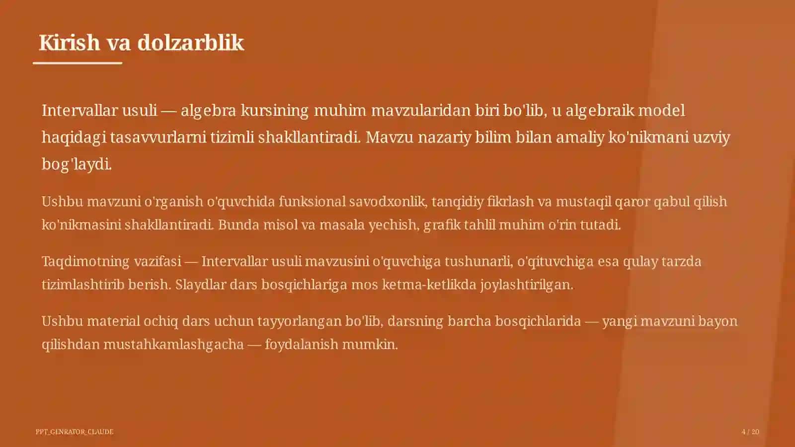 Intervallar usuli (9-sinf) 4