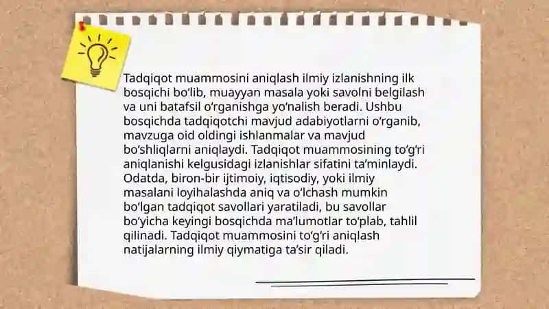 Ilmiy tadqiqotning bosqichlari turlari 4