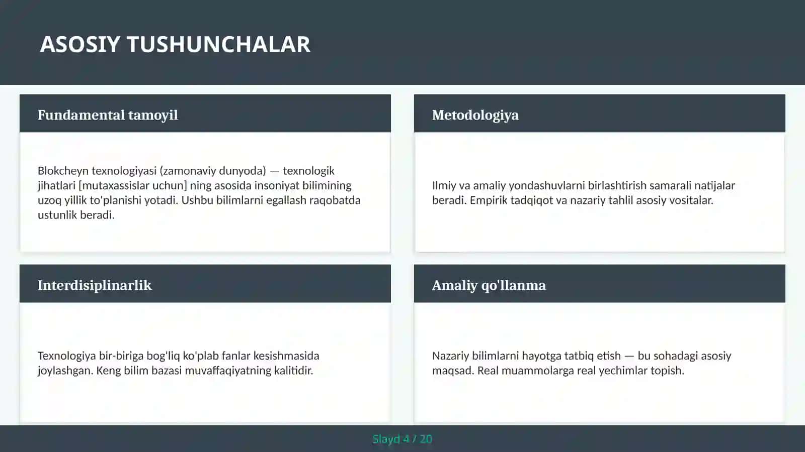 Blokcheyn texnologiyasi (zamonaviy dunyoda) — texnologik jihatlari [mutaxassislar uchun] 4