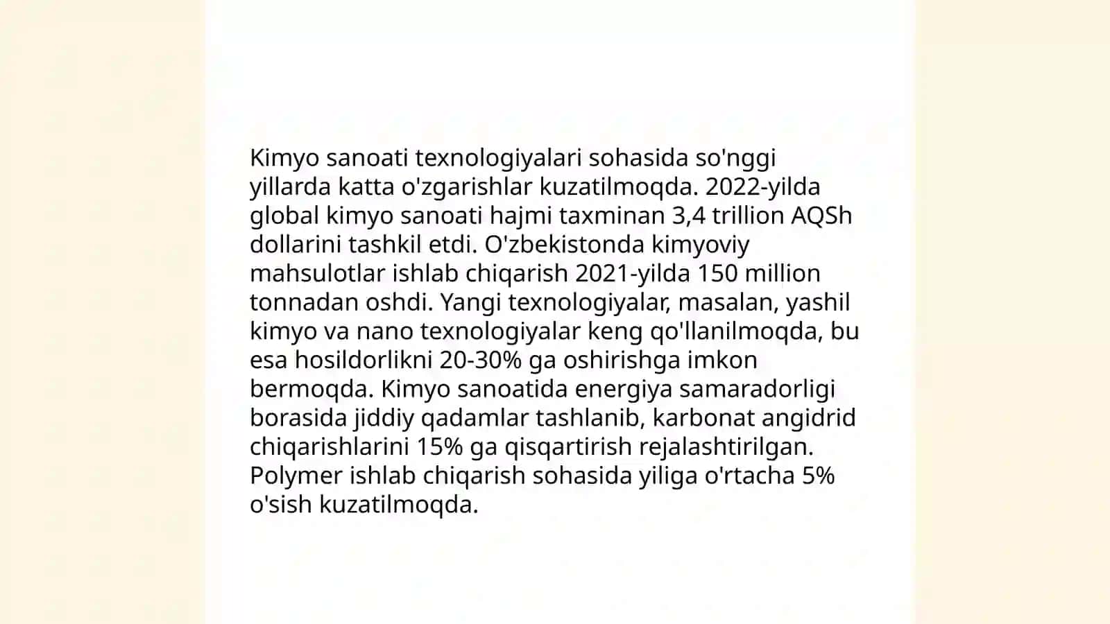 Jahon kimyo sanoati 4