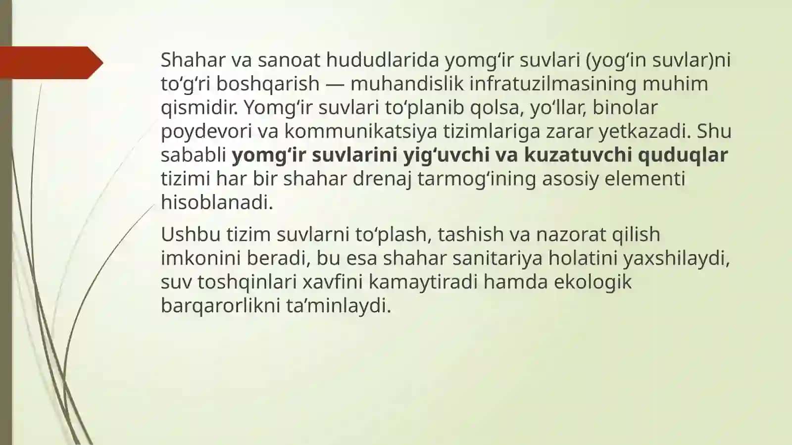 Yomg‘ir suvlarini yig‘uvchi va kuzatuvchi quduqlarni loyihalash 4