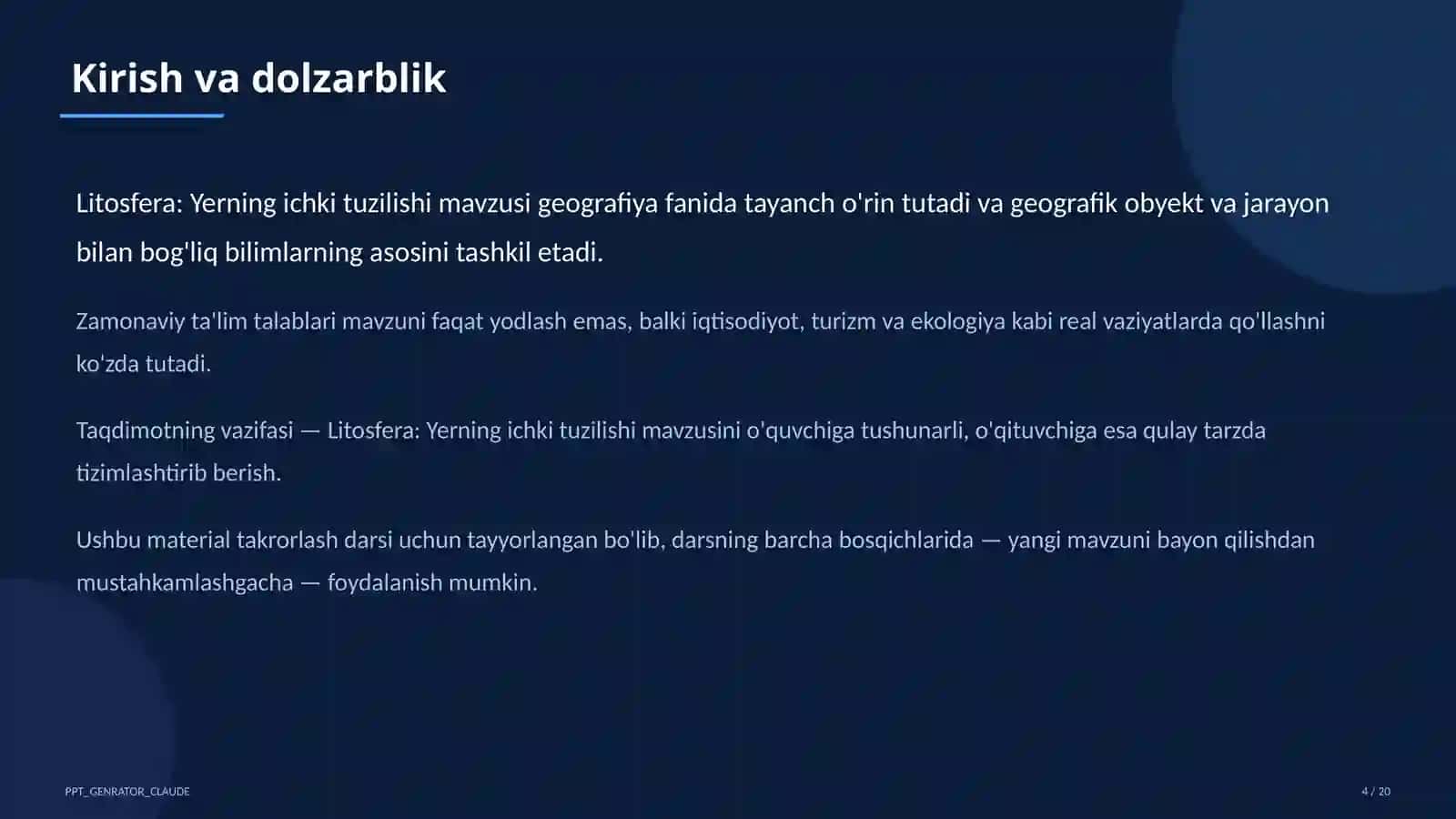 Litosfera: Yerning ichki tuzilishi (5-sinf) 4