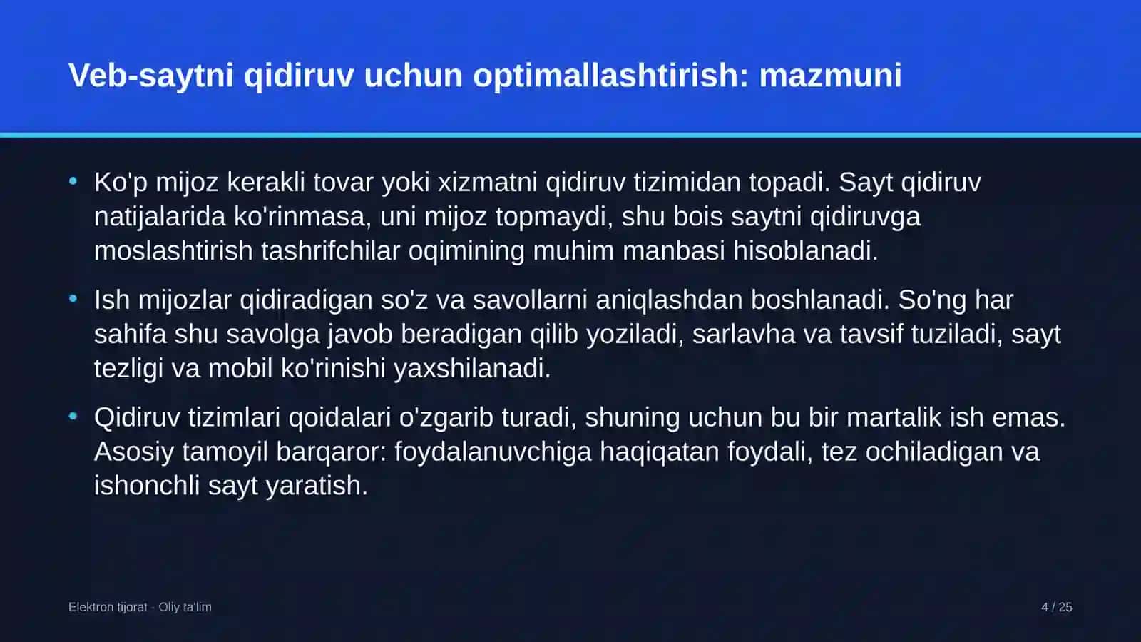 Dam olish maskanlarida veb-saytni qidiruv tizimlari uchun optimallashtirish 4