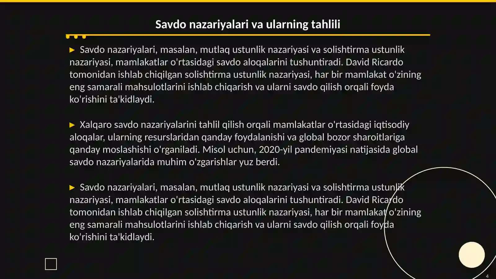 Xalqaro savdo 4