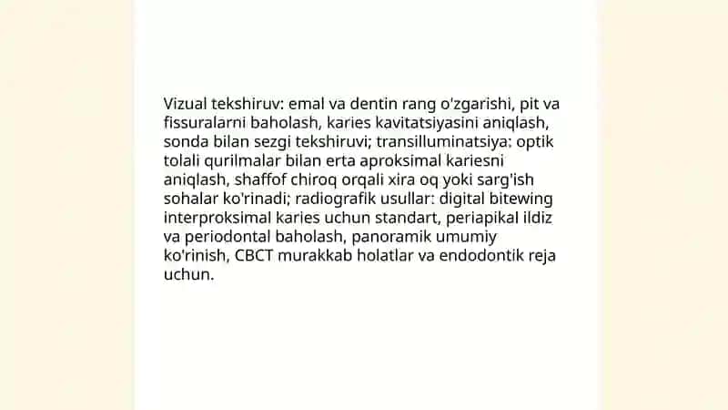 Nokaries kasalliklarni zamonaviy davolash usullari 4