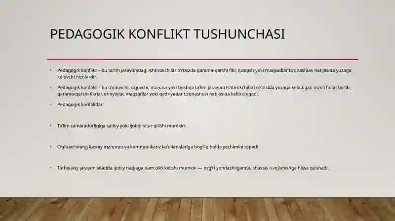 Pedagogik Konflikt Turlari 4