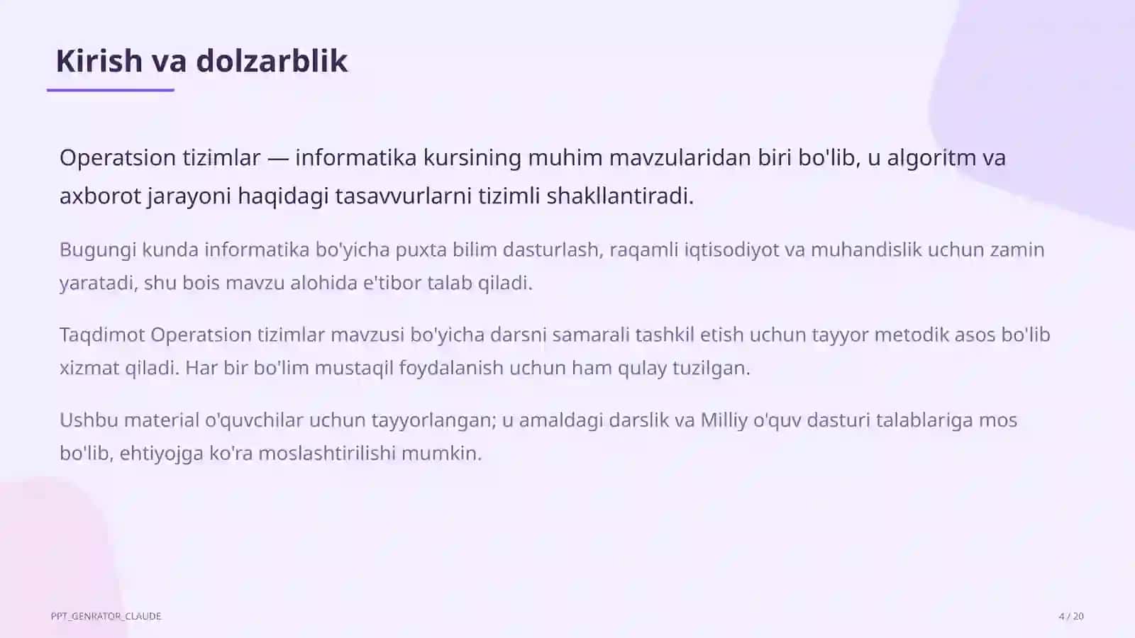 Operatsion tizimlar (6-sinf) 4