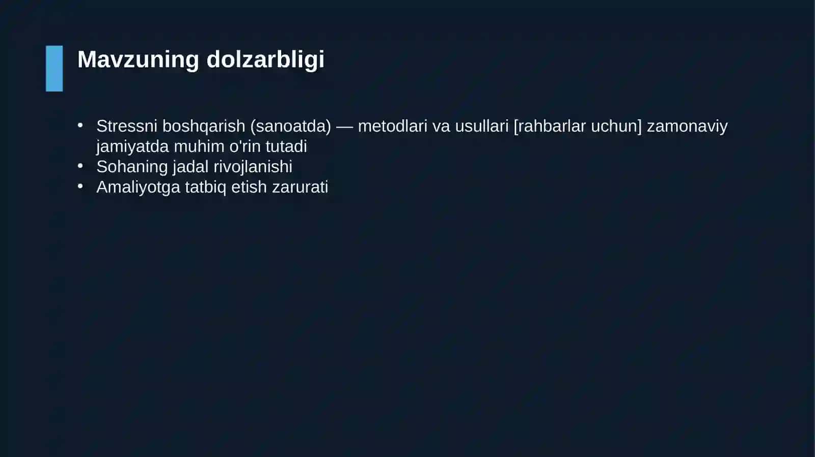 Stressni boshqarish (sanoatda) — metodlari va usullari [rahbarlar uchun] 4