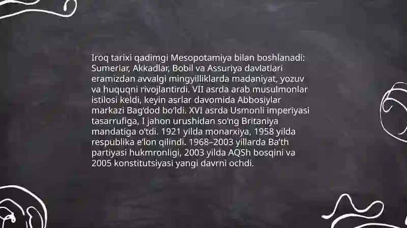 Iroq Respublikasi: geografik joylashuvi va tabiiy resurslari 4