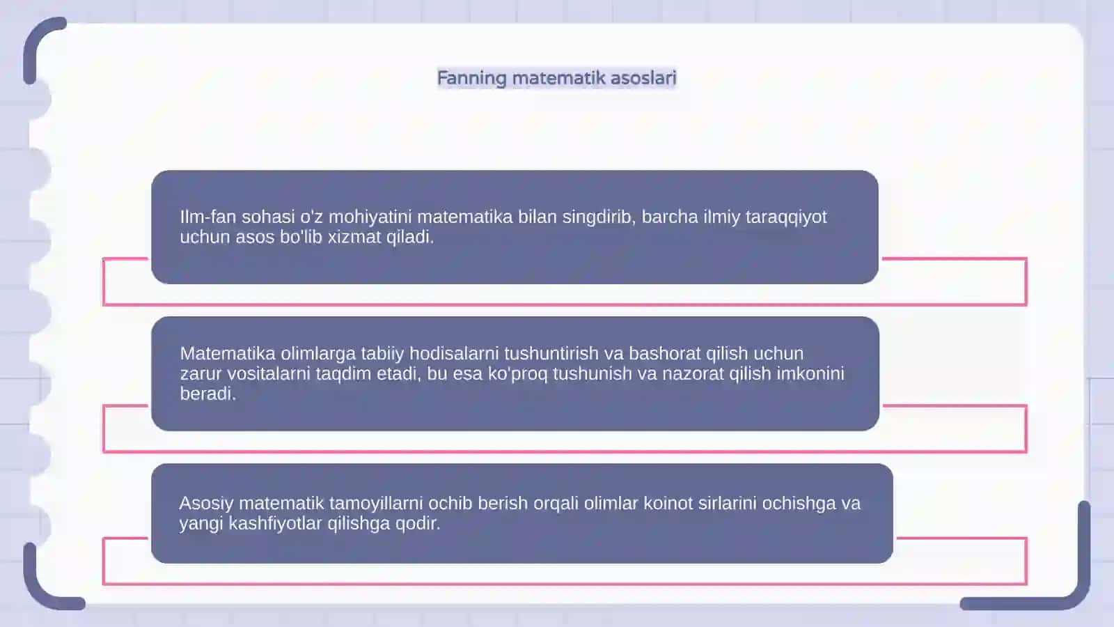 Matematika va fan o'rtasidagi chuqur aloqalarni o'rganish 4
