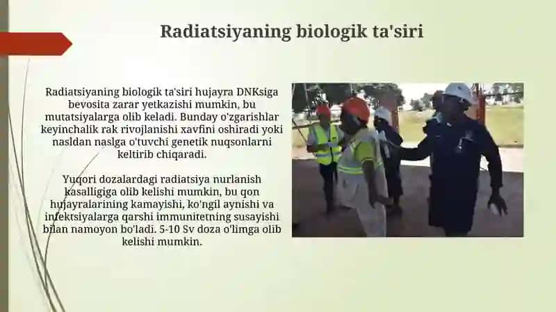 Radioaktiv moddalar bilan ishlaganda radiatsion xavfsizlik asoslari 4