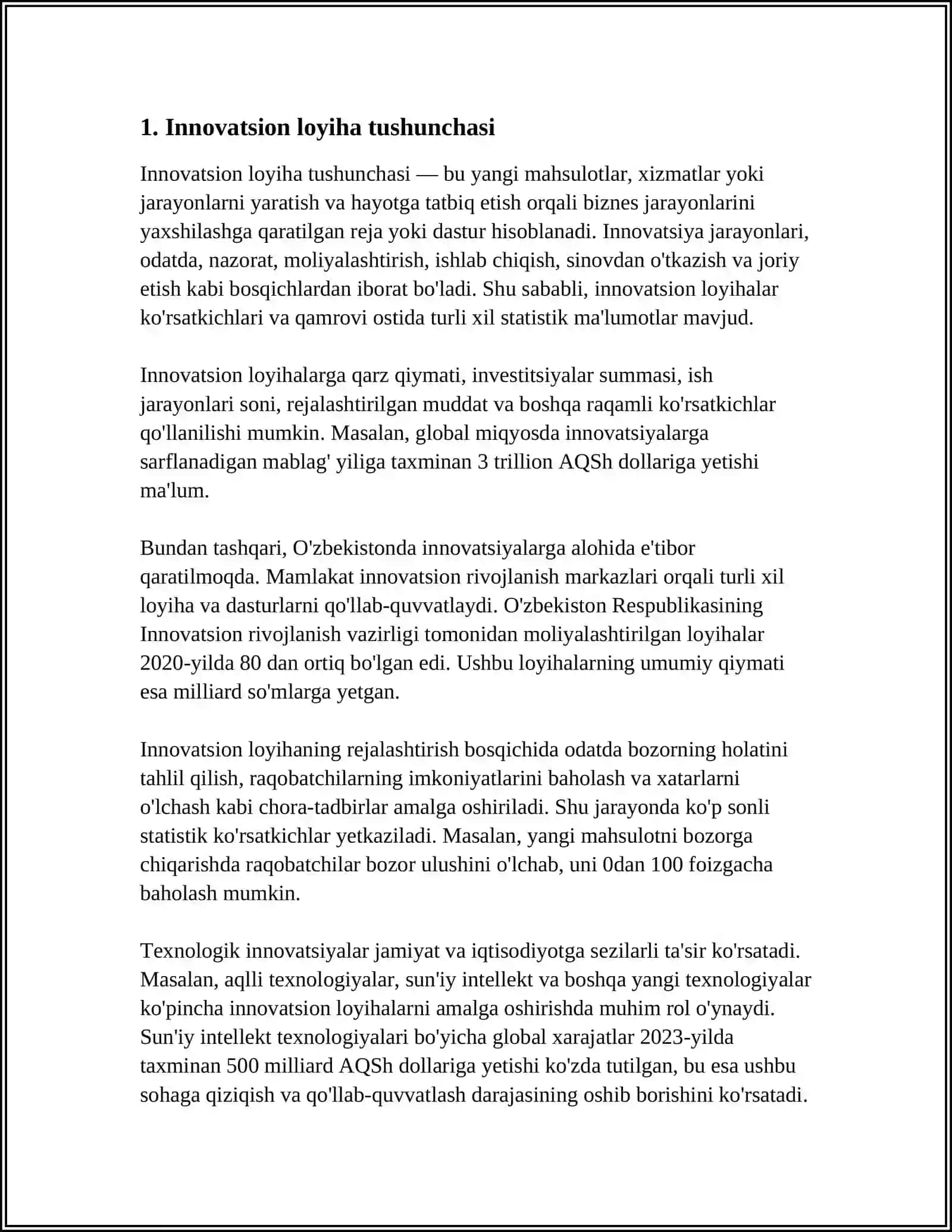 INNAVATSION LOYIHALARNI EKSPERTIZA SIO‘VA TANLOVI 4