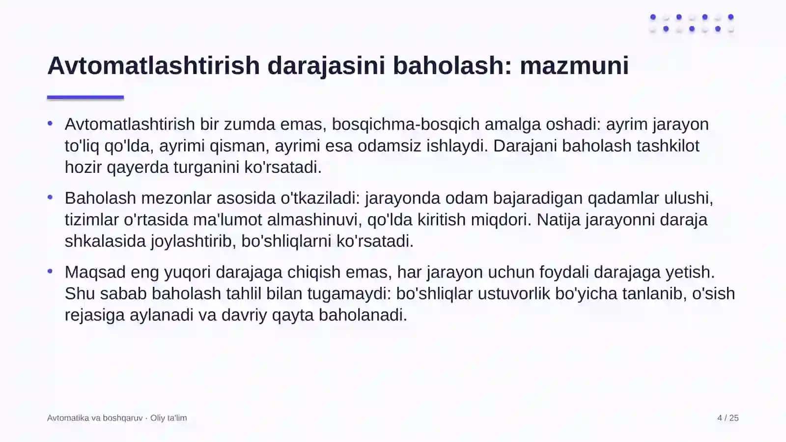 elektr energiyasi bozorida avtomatlashtirish darajasini baholash 9968 4