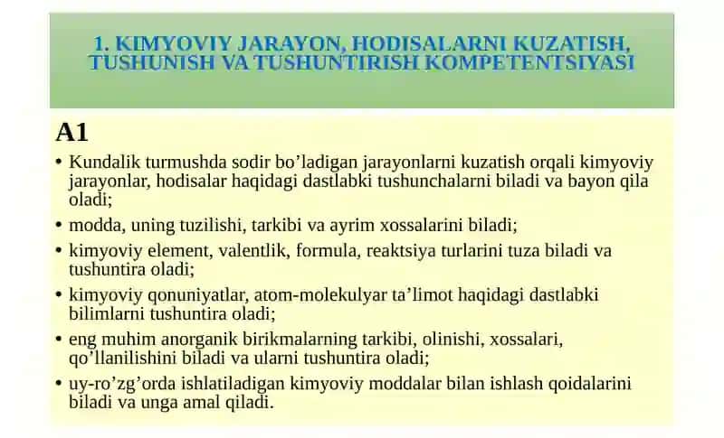 6-MODUL:FANDAGI YANGILIKLAR, FANNI O'QITISHNING DOLZARB MASALALARI 4