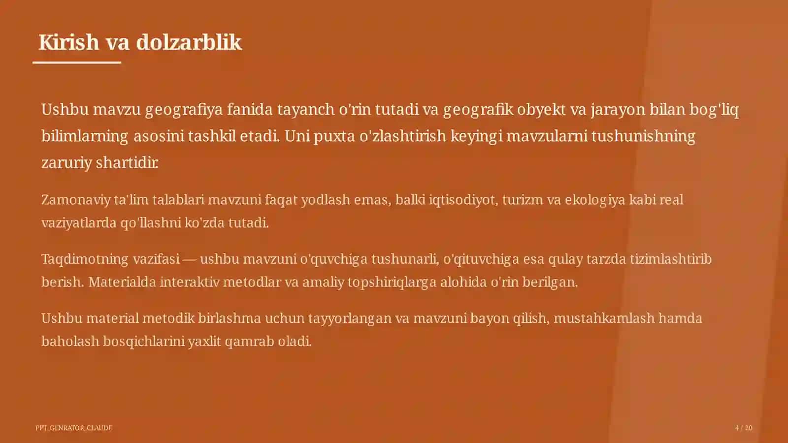 O'zbekistonning ichki suvlari: Amudaryo va Sirdaryo (8-sinf) 4