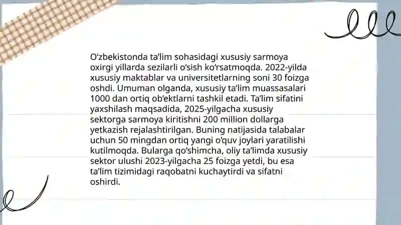 Ta’limni xususiy investorlar tomonidan moliyalashtirish 4