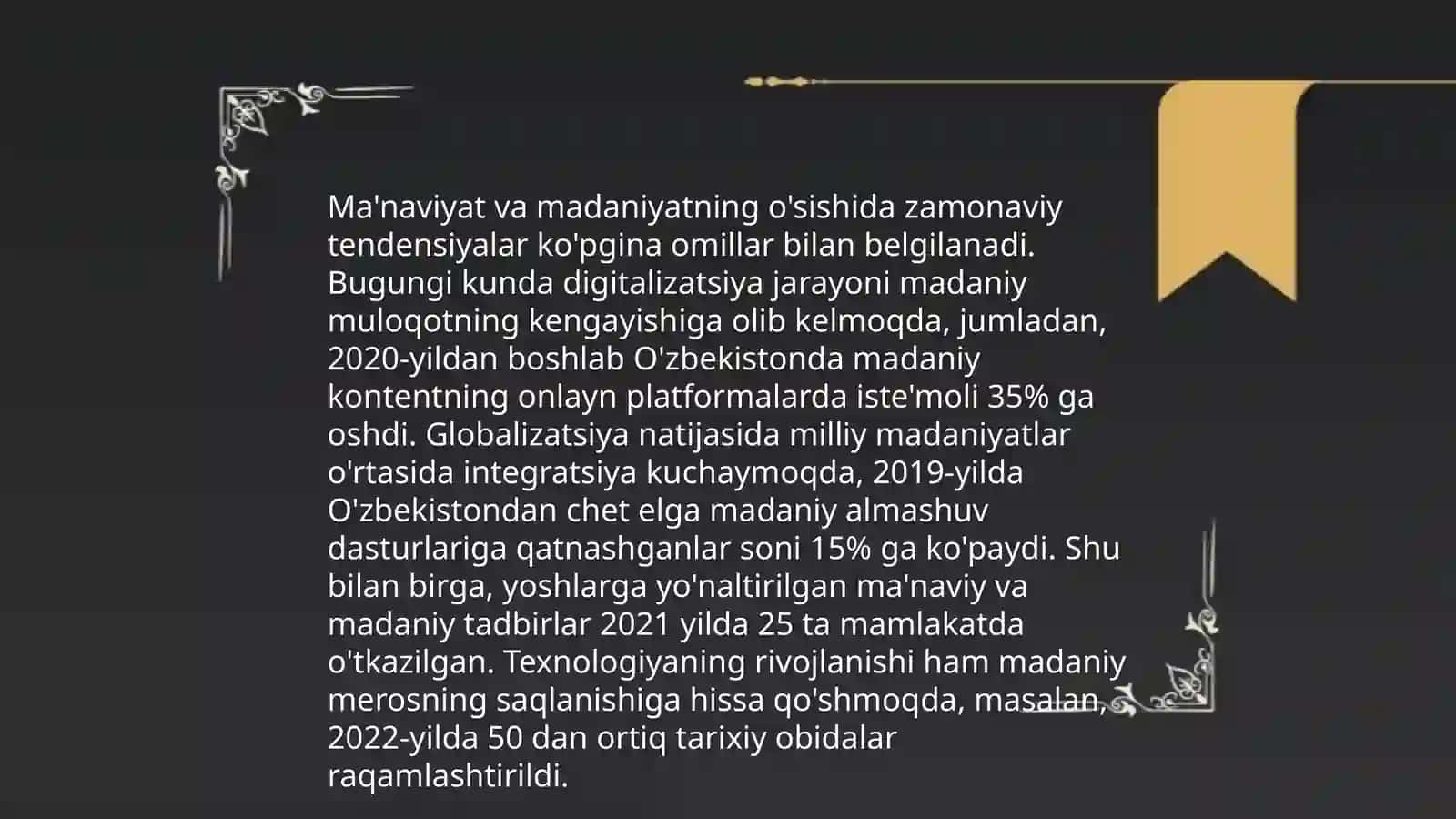 Ma'naviy o'zgarishlar 4