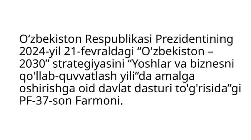 “O‘zbekiston-2030” strategiyasi va unda belgilangan vazifalarning asosiy mazmuni 4