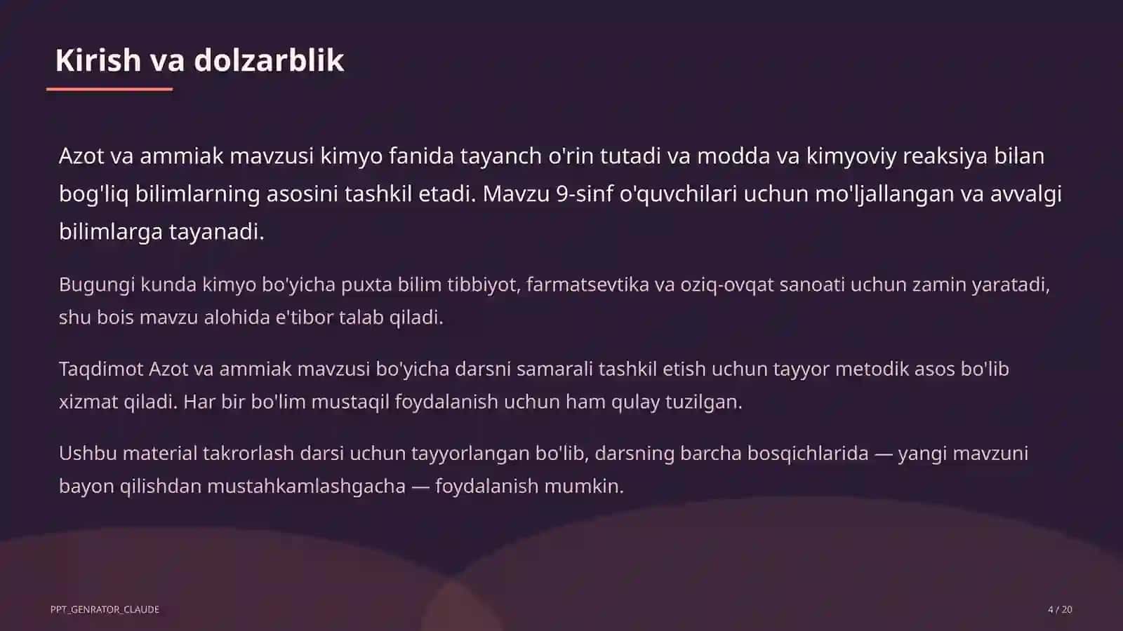 Azot va ammiak (9-sinf) 4