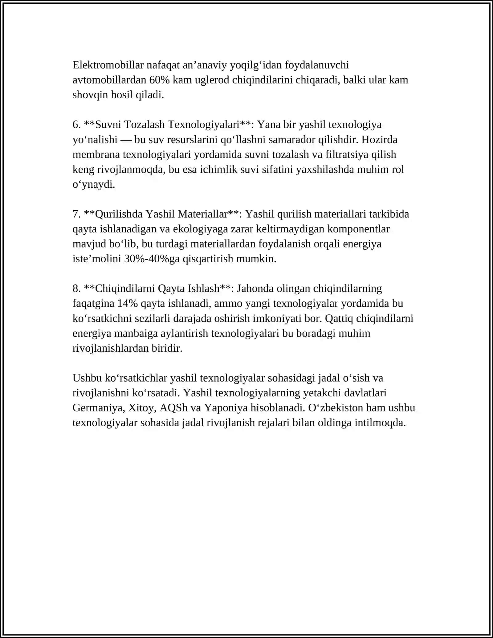 Yashil texnologiyalar 4