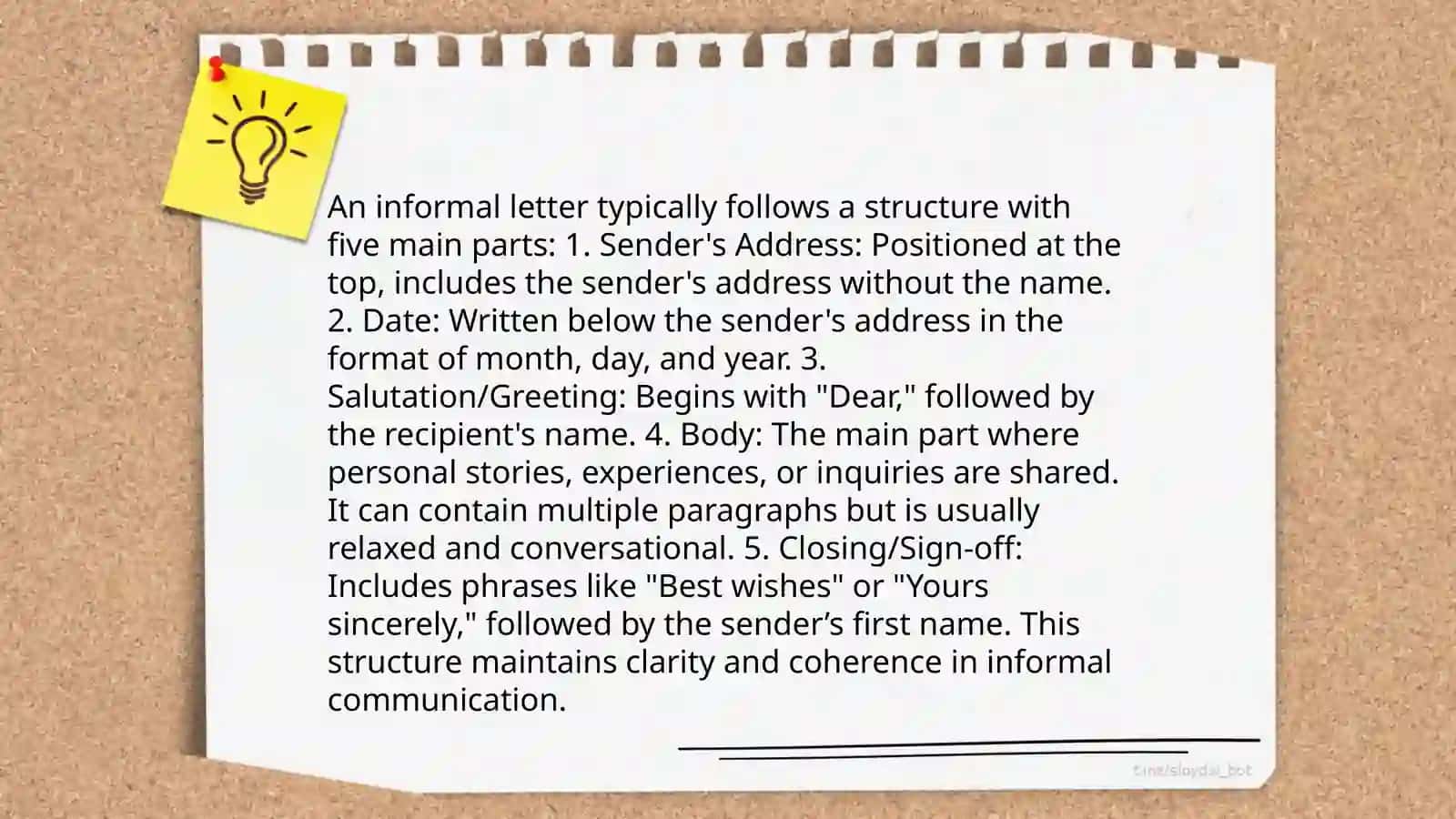 Letter writing general rules types of letters 4