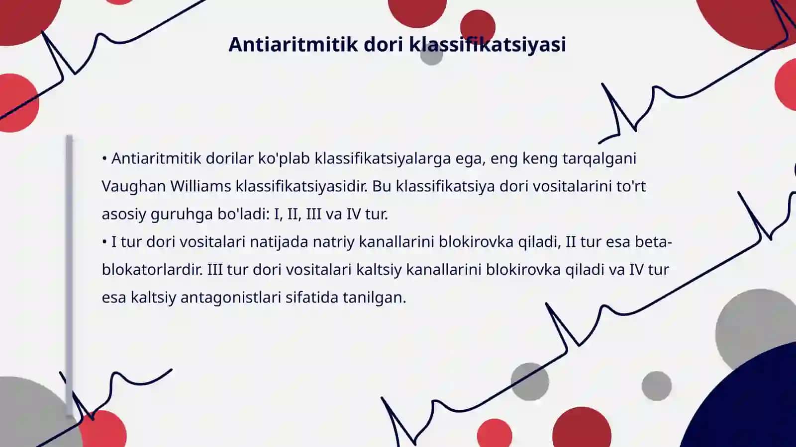 Antiaritmitik dori vositalari 4