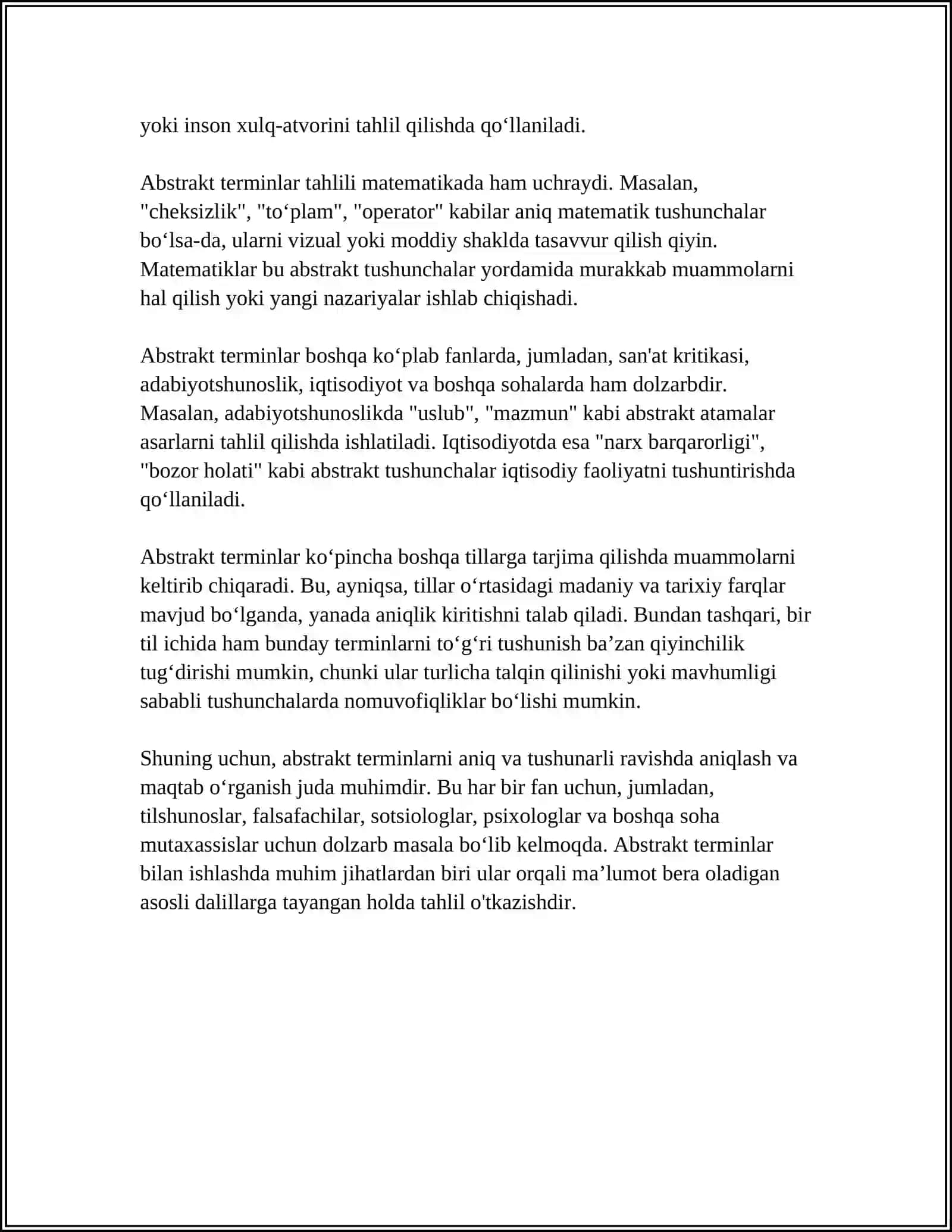 OLINMA SÓZLAR LUG'ATI ALIFBO BÓYICHA 4