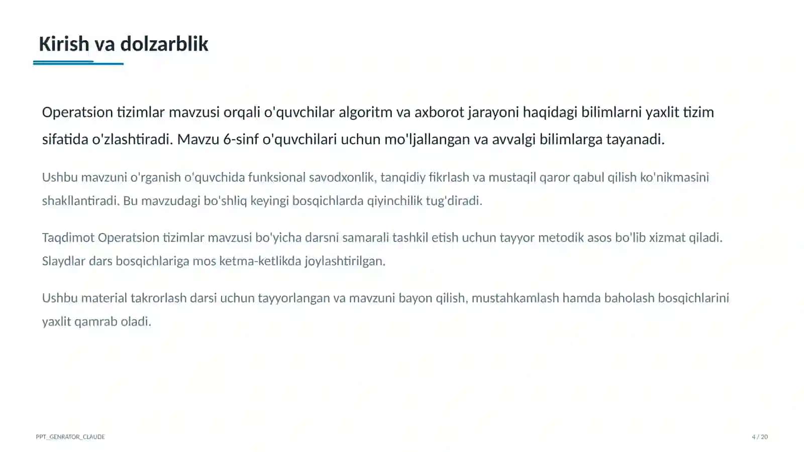 Operatsion tizimlar (6-sinf) 4