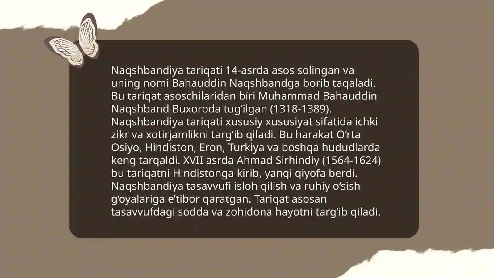 Bahouddin Naqshband haqida taqdimot 4