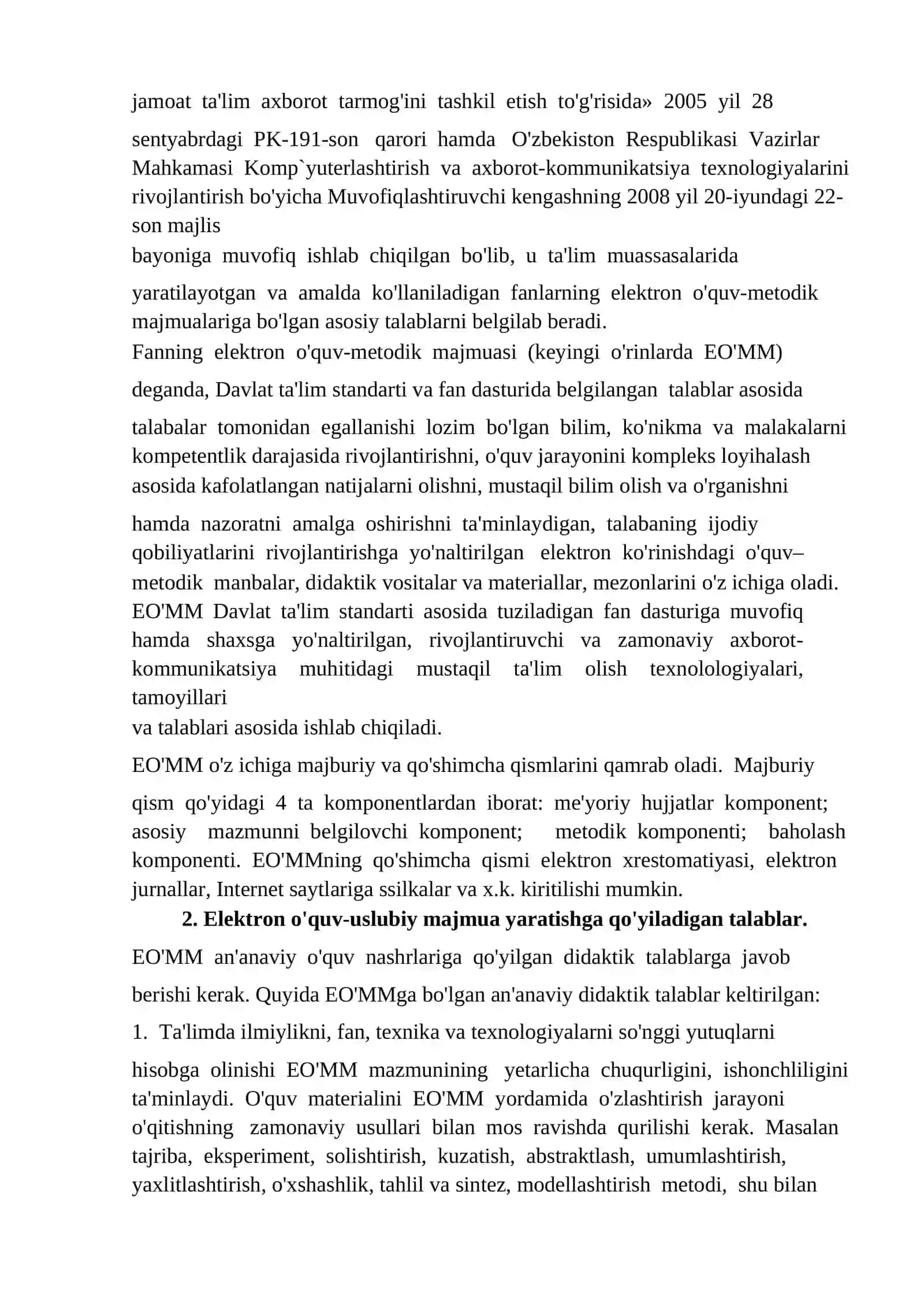9-sinf Informatika va axborot texnologiyalari fanidan elektron o‘quv-uslubiy majmua yaratish metodikasi 4