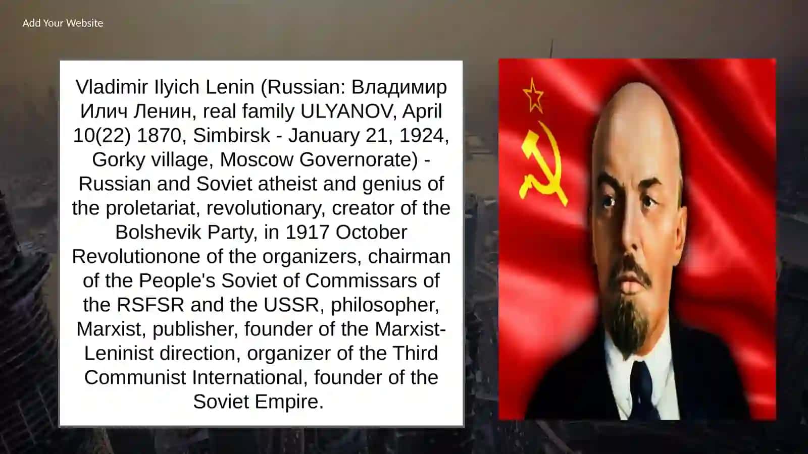 Vladimir Ilyich Lenin 4
