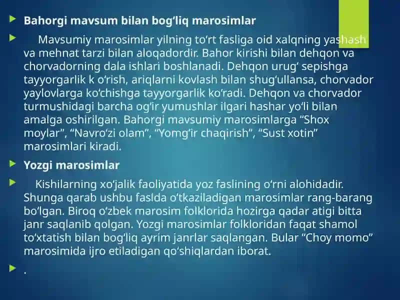 Marosim qo'shiqlarining tarixi yulduzlari 4