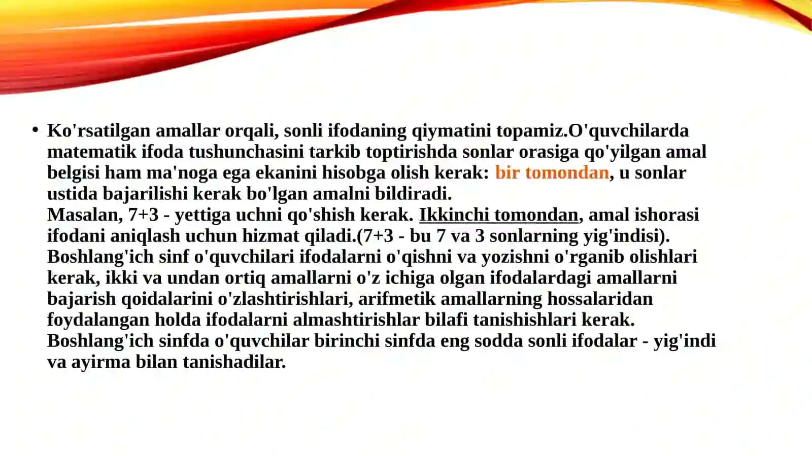 Unli tenglik, tensizlik va uni yeşishtaşning metodikasi 4