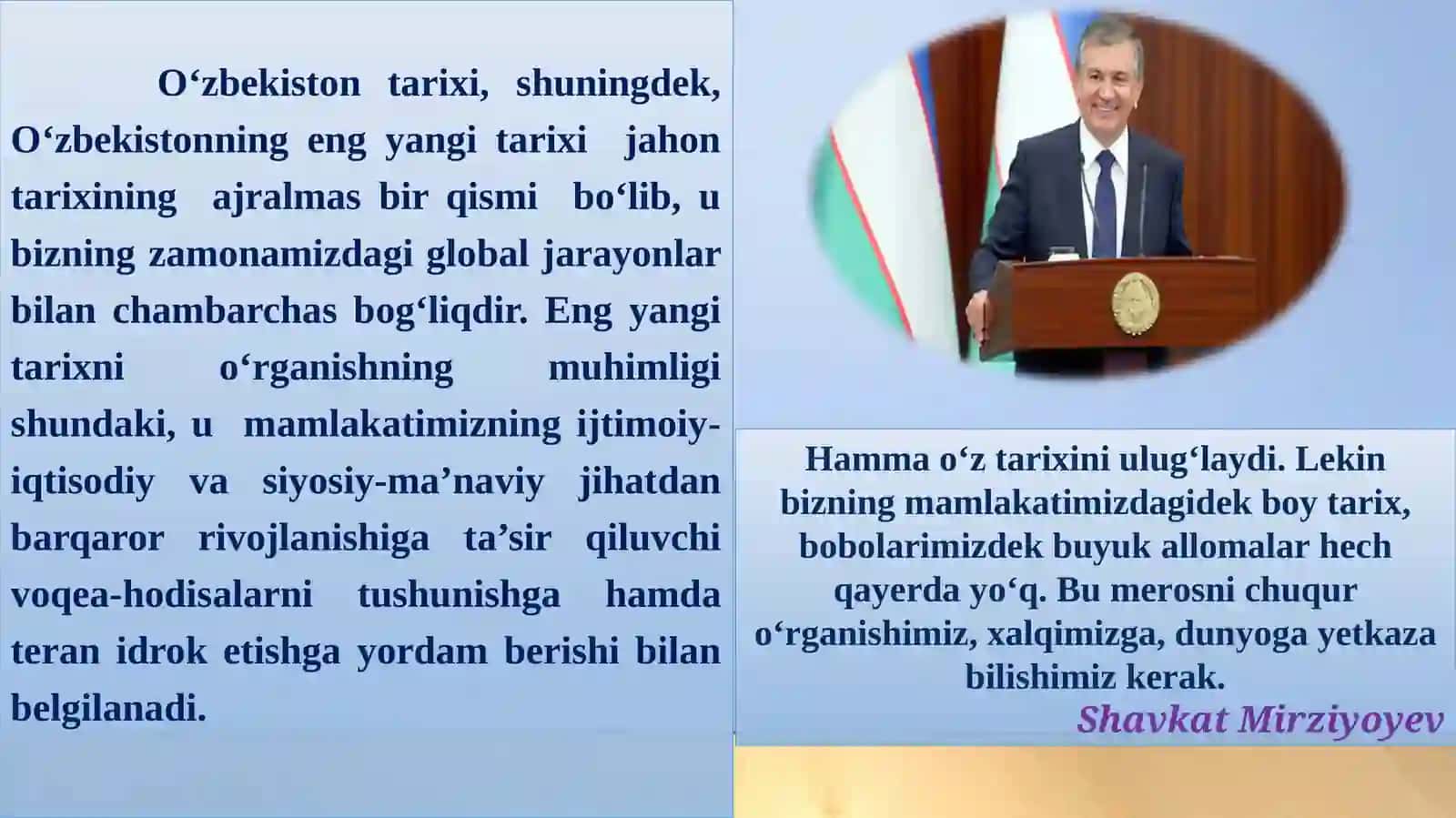 O‘zbekistonning eng yangi tarixi” o‘quv fanining predmeti, maqsadi va vazifalari, nazariy-metodologik tamoyillari 4