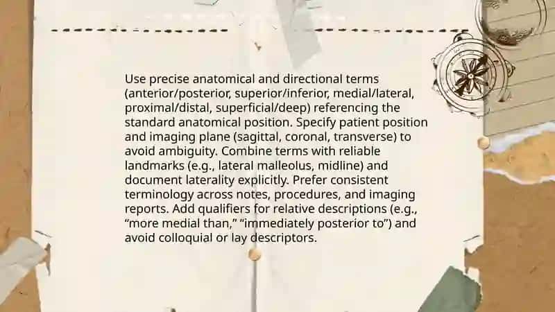 Accurate application of medical terminology 4