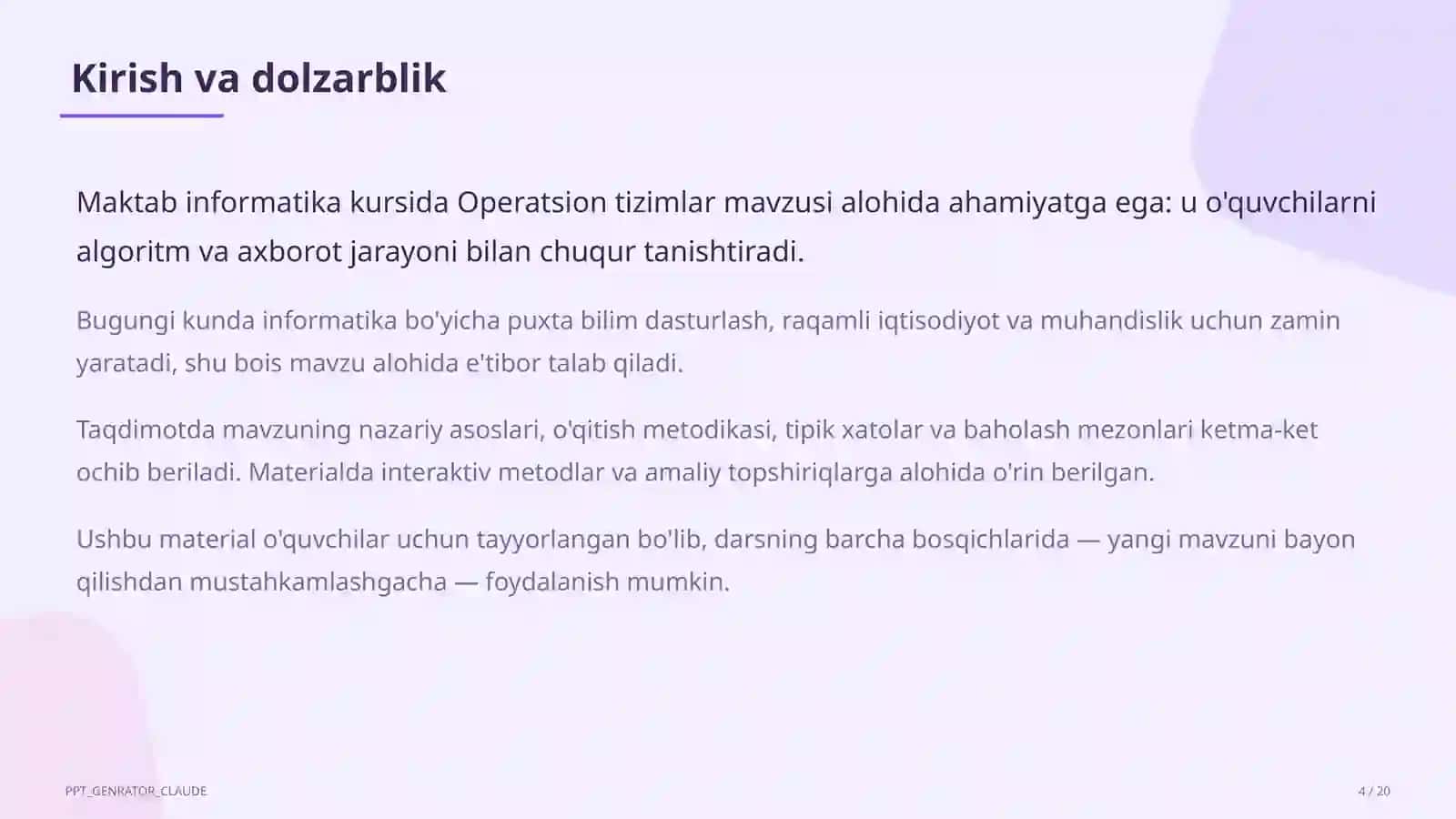 Operatsion tizimlar (6-sinf) 4