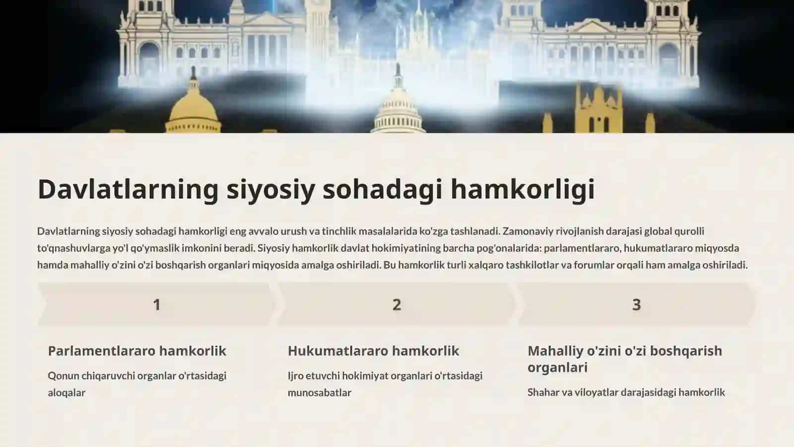 Davlatning tashqi funktsiyalari 4