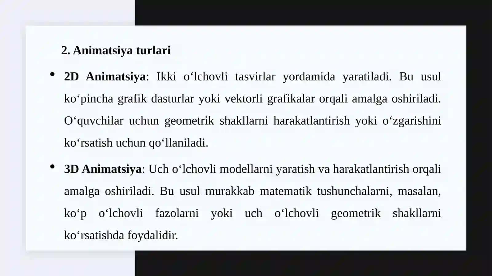 Matematika animatsiyasi 4