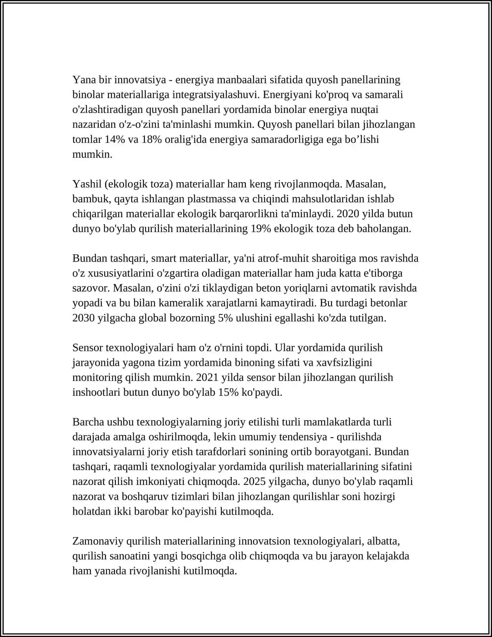 KONSTRUKSION MATERIALLAR TEXNOLOGIYASINING ZAMONAVIY MUAMMOLARI VA ULARNING YECHIMLARI 4