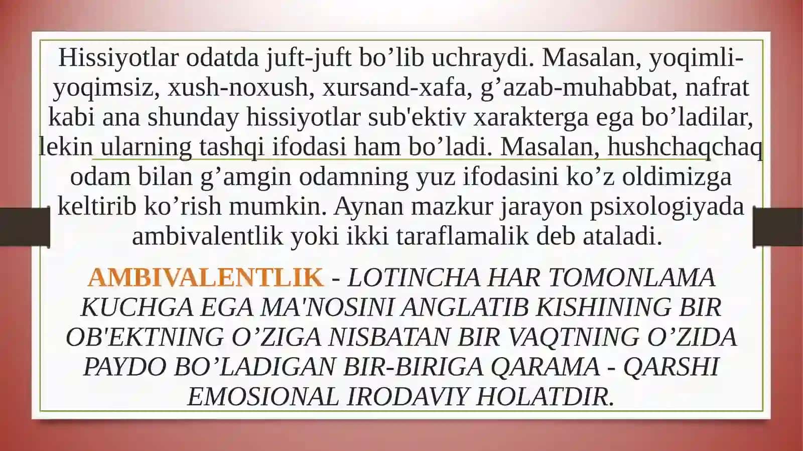 SHAXSNING HISSIY VA IRODAVIYSOHASI 4