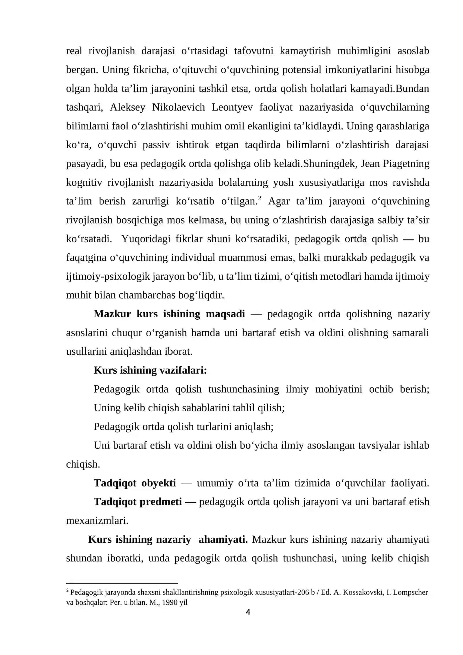Pedagogik ortda qolish  muammosi 4